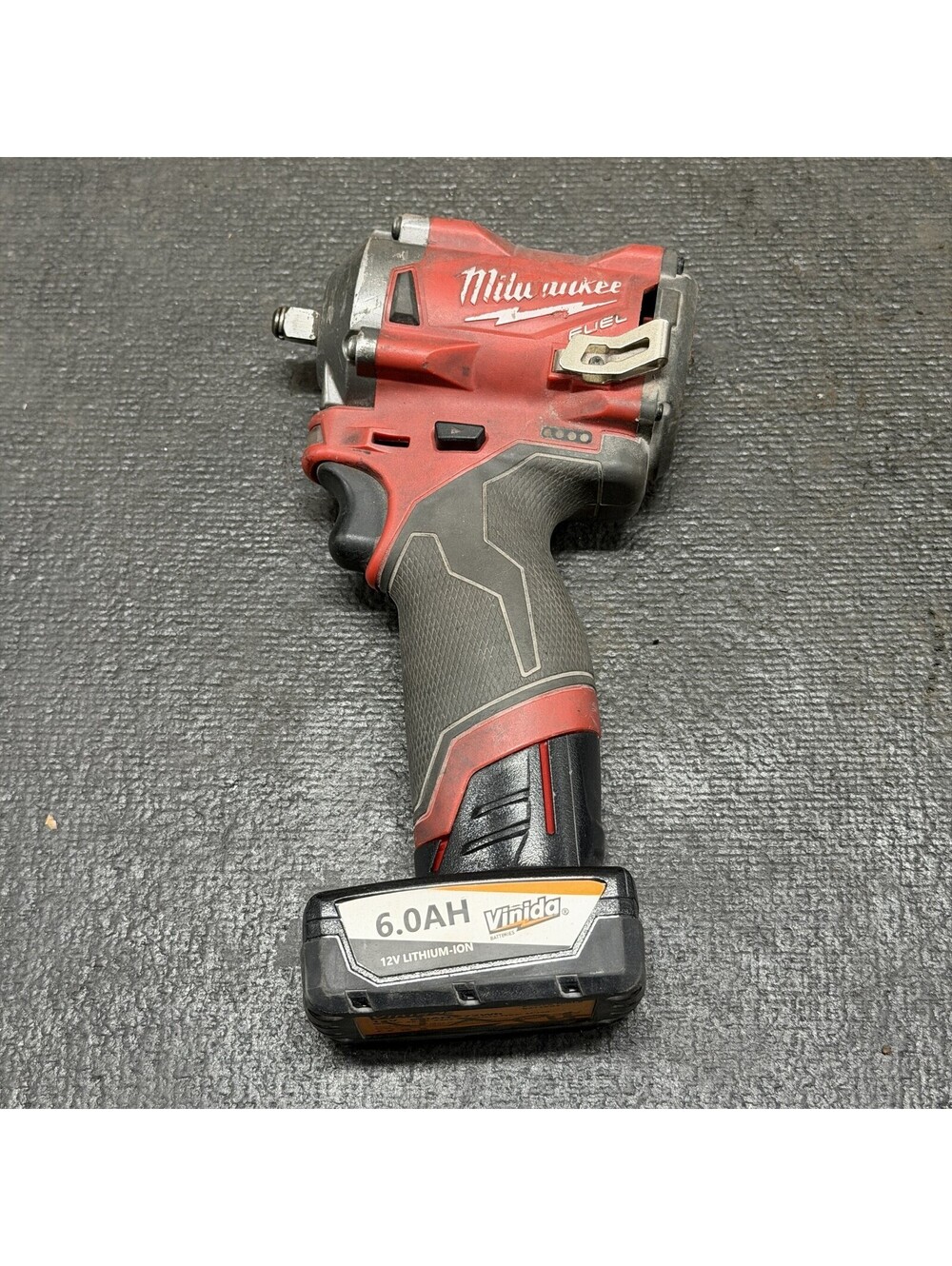 Milwaukee M12 FUEL 1/4" Impact Wrench 2554-20 w/ 6.0Ah Battery - T-1